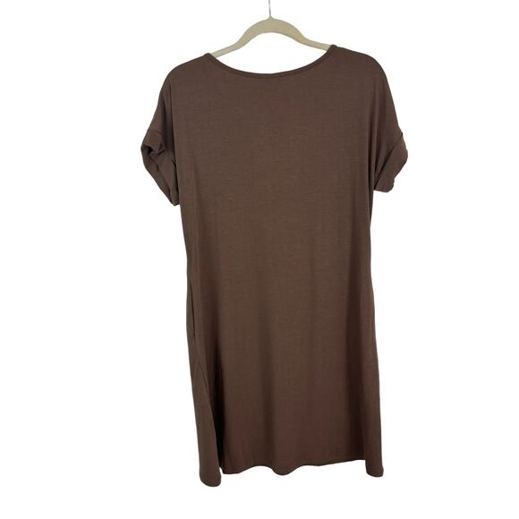 LOUNGECORE BTFBM Shirt Dress – Casual Bump Friendly Stretch – Size M NWT - Picture 2 of 7